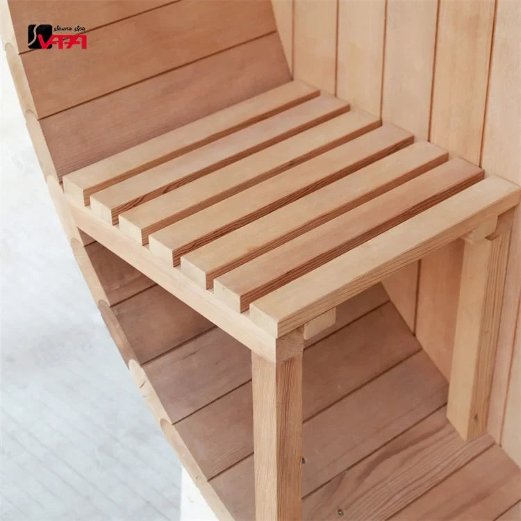 Custom Red Cedar Barrel Sauna Modern Alfresco Outdoor Living Australia