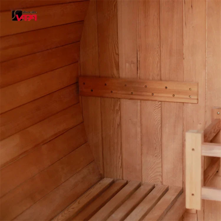 Custom Red Cedar Barrel Sauna Modern Alfresco Outdoor Living Australia