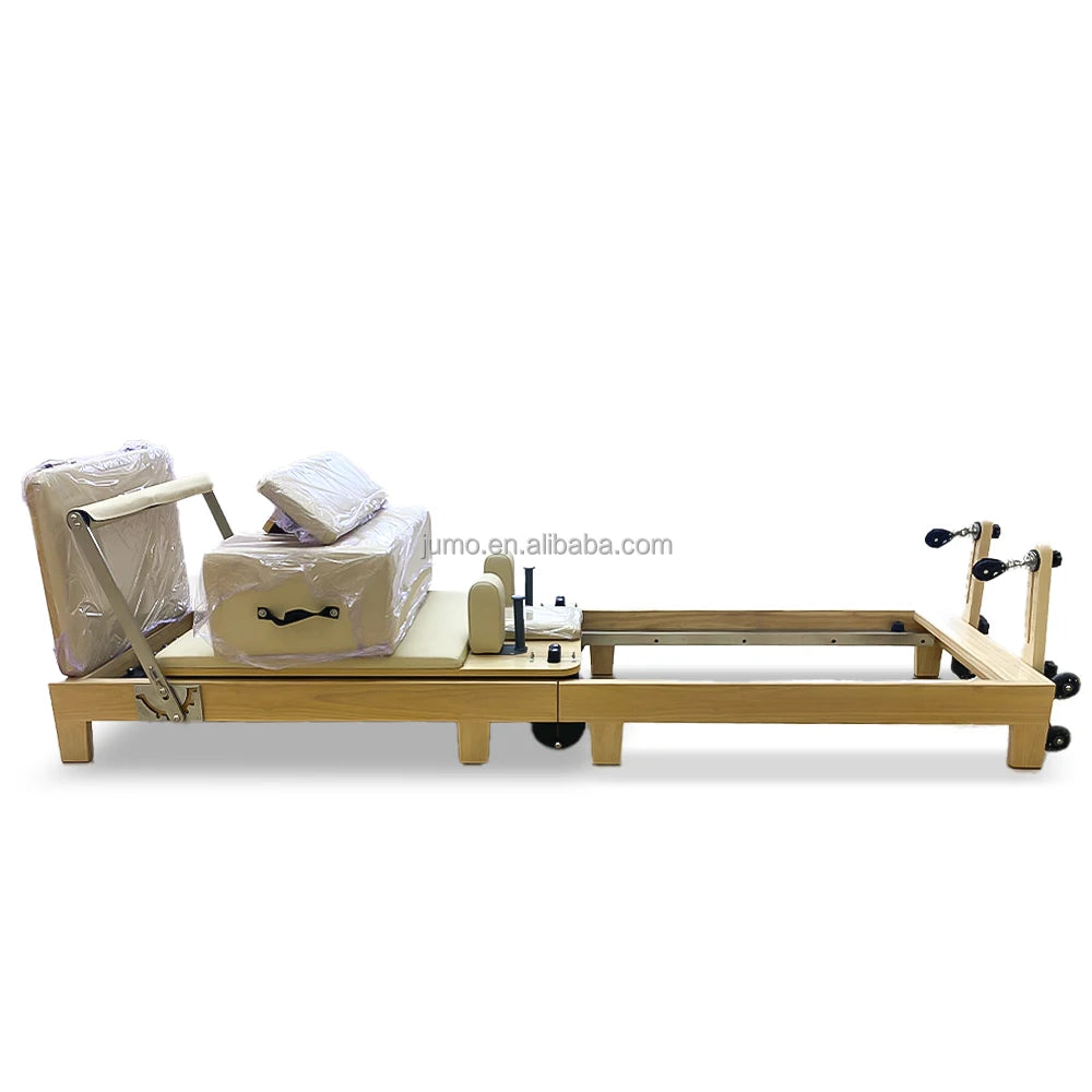 JUMO Foldable Oak Wood Pilates Reformer Studio-Grade