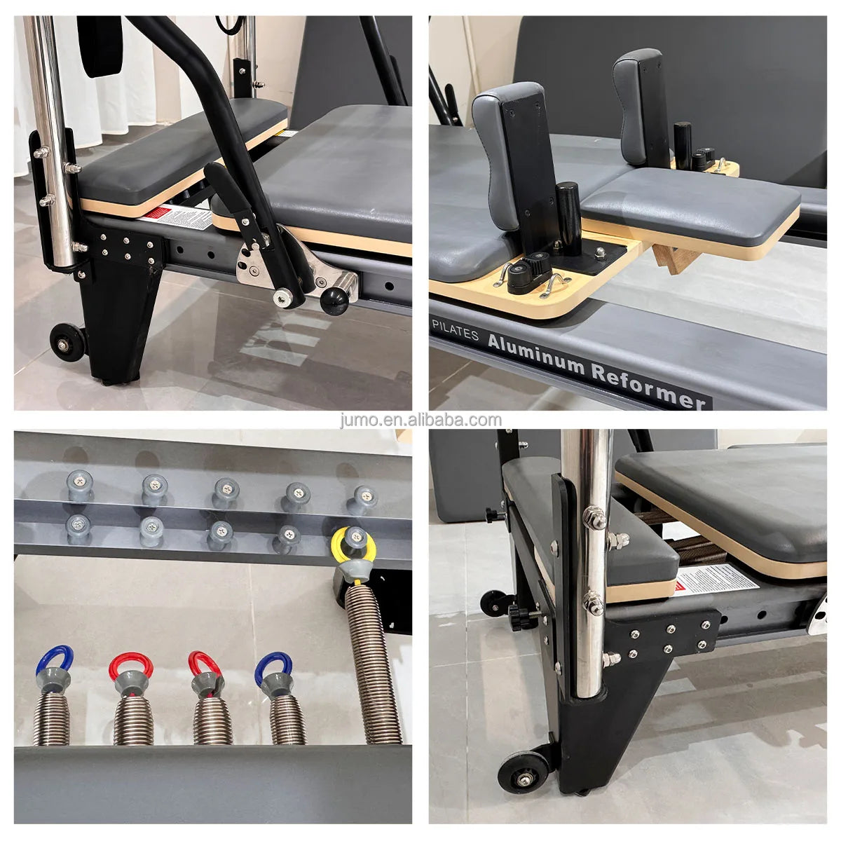 Cadillac Pilates Reformer Aluminum Alloy 94in Black