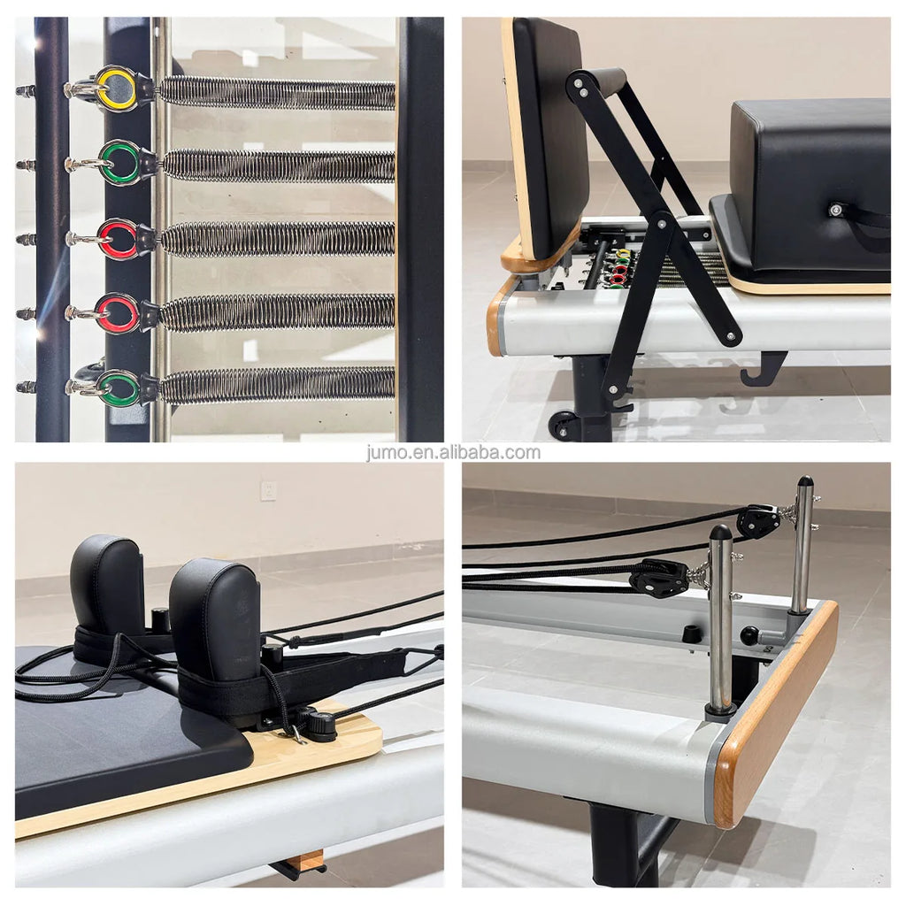 Professional Aluminum Pilates Reformer Bed With Korean Spring