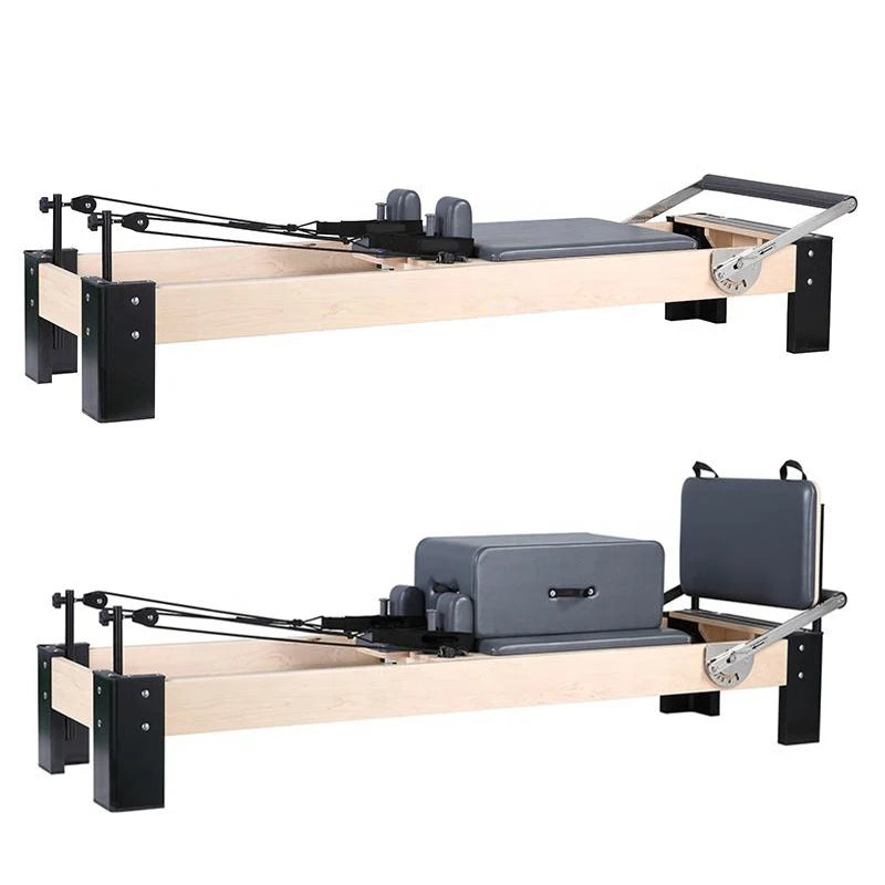 Maple Wood Pilates Reformer Studio Machine 232.5x69x73cm