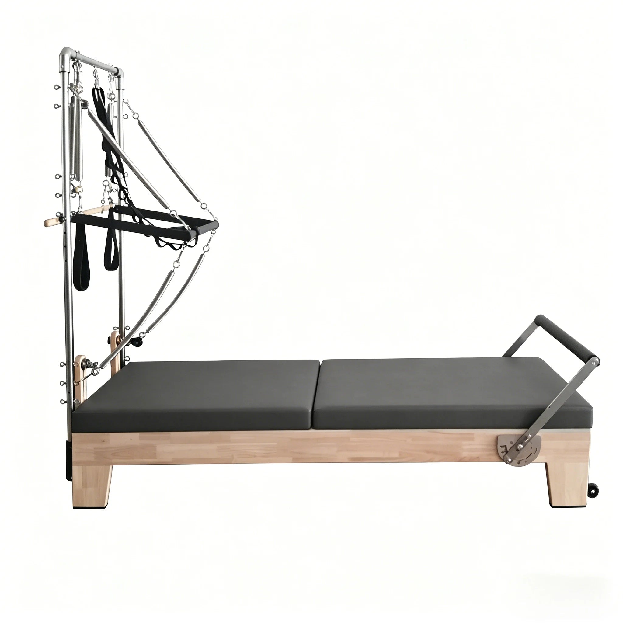 Premium Oak Wood Pilates Reformer Tower with Trapeze