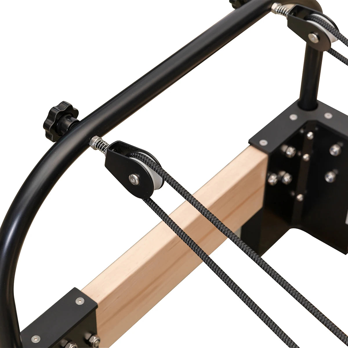 Maple Wood Pilates Reformer Commercial Grade 2580mm Black Finish