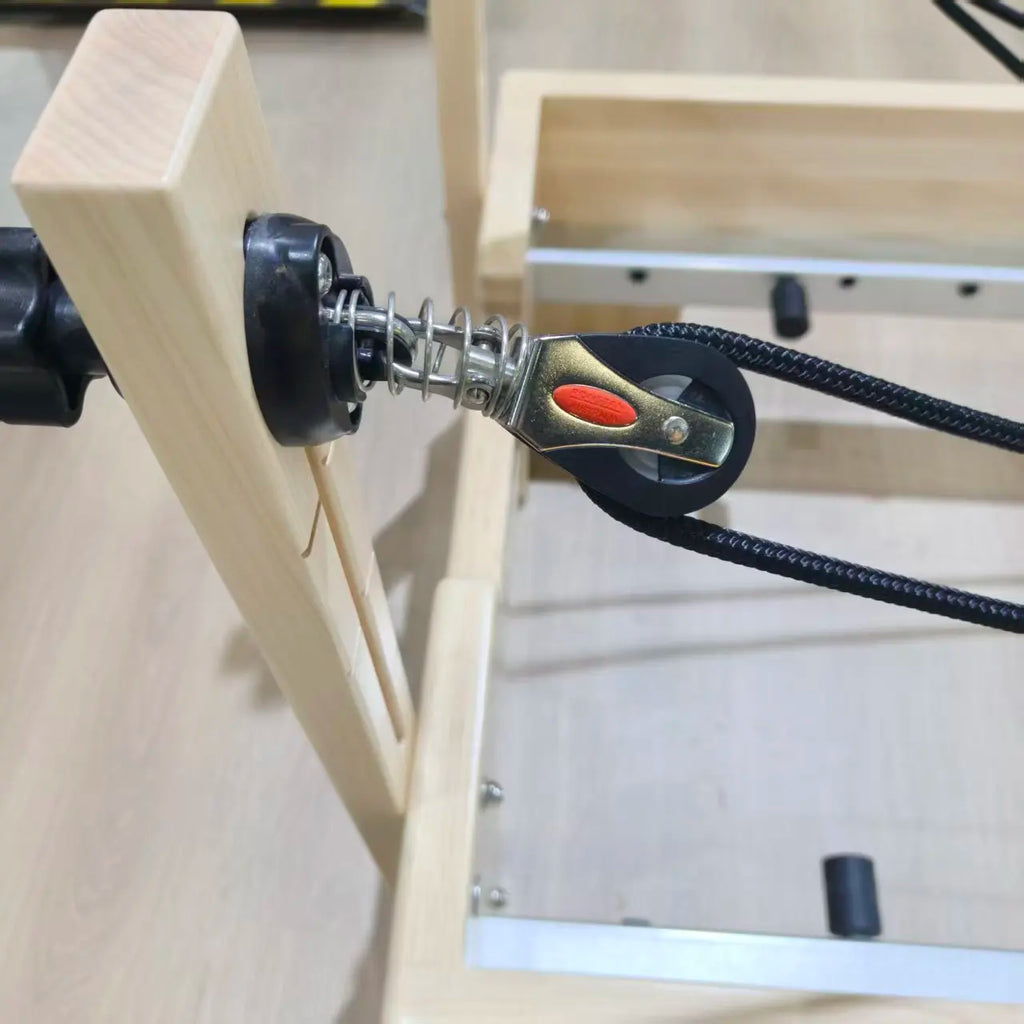 Maple Wood Pilates Reformer Tower Commercial Studio Grade Black