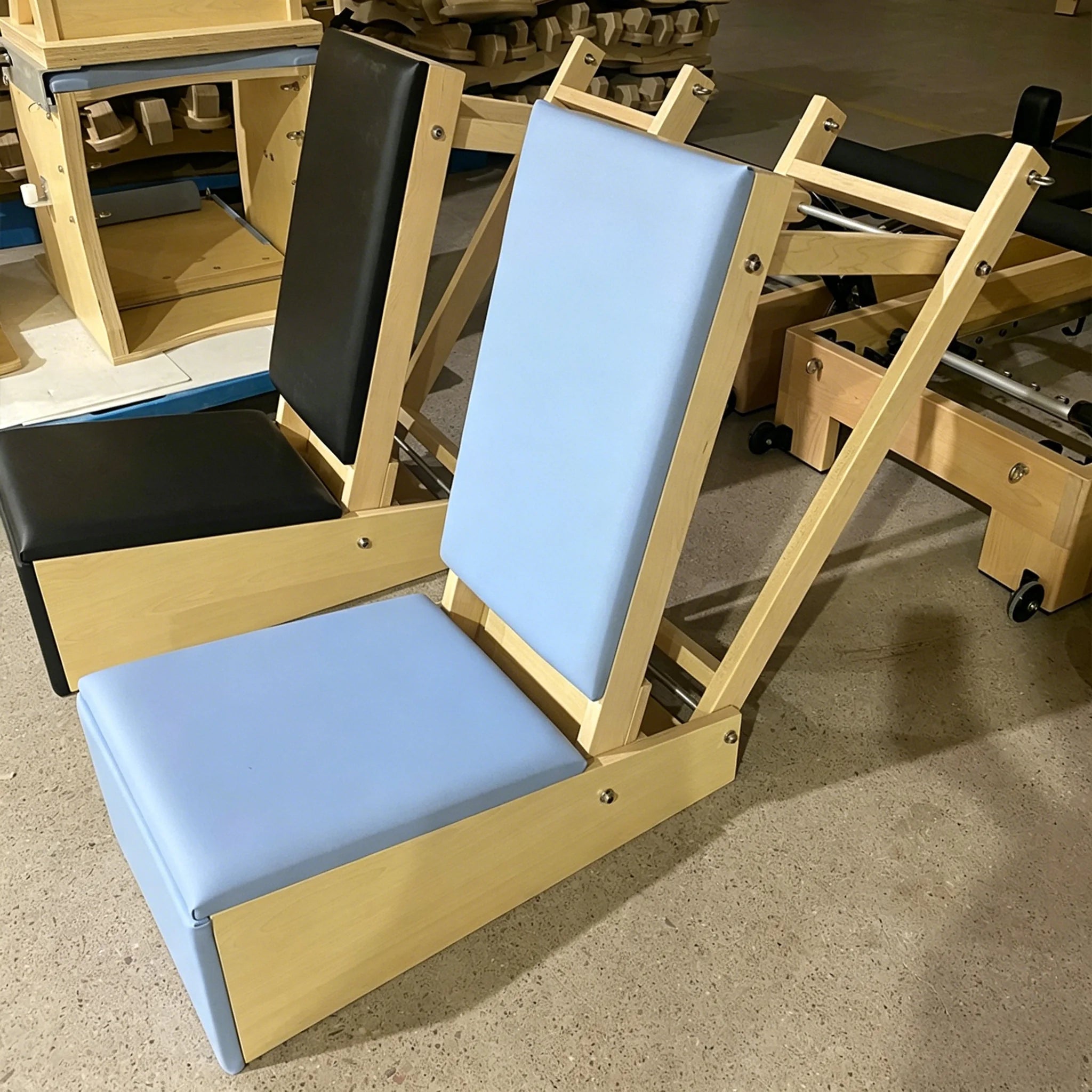 Maple Wood Wunda Chair Pilates Equipment Adjustable Black