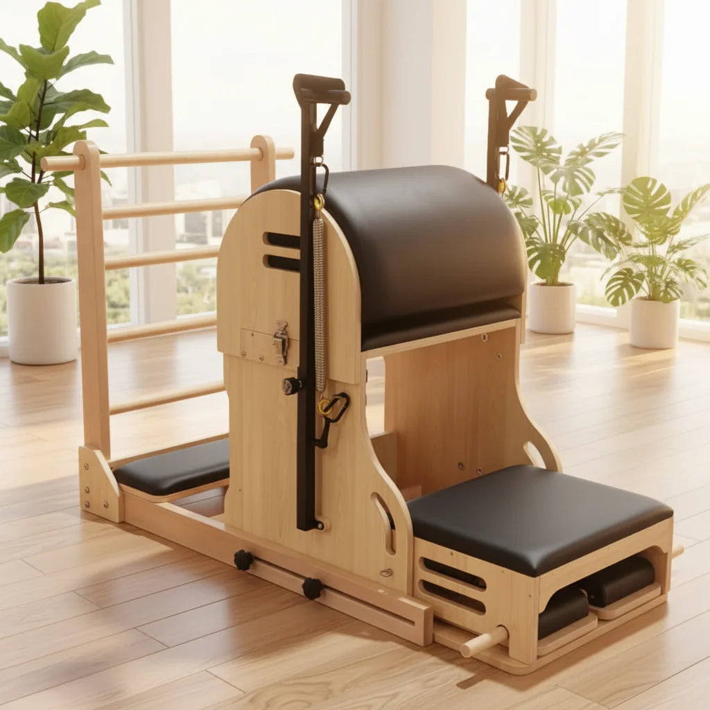 Combination Ladder Barrel, Premium Maple Wood 140x82.5x97cm