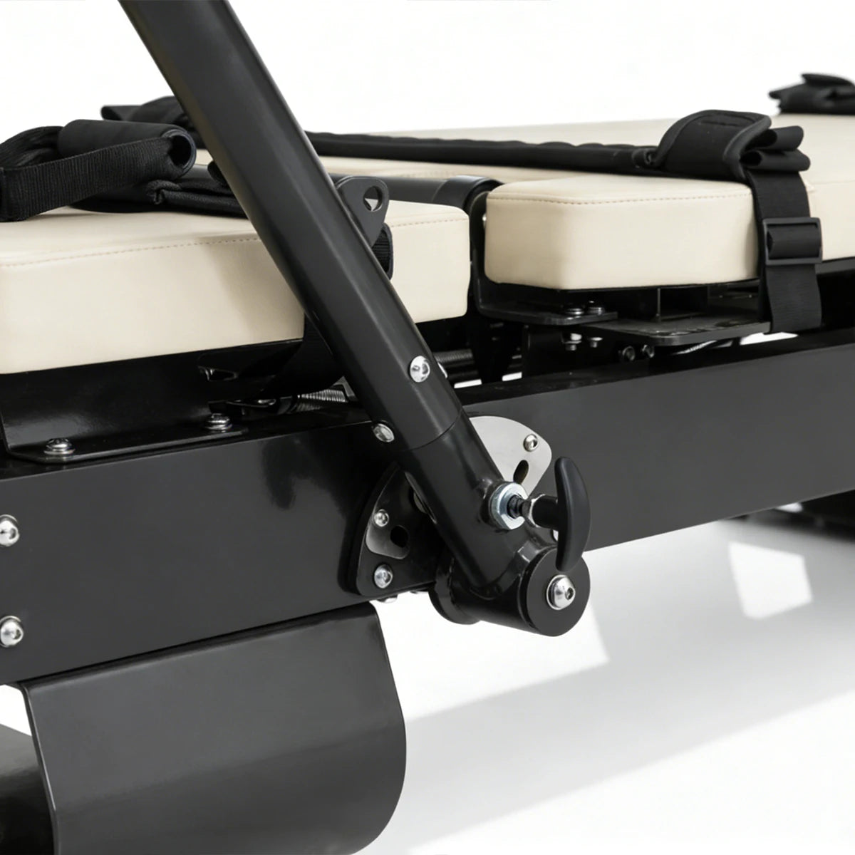 Aluminum Pilates Reformer Commercial Grade Adjustable Carriage System White