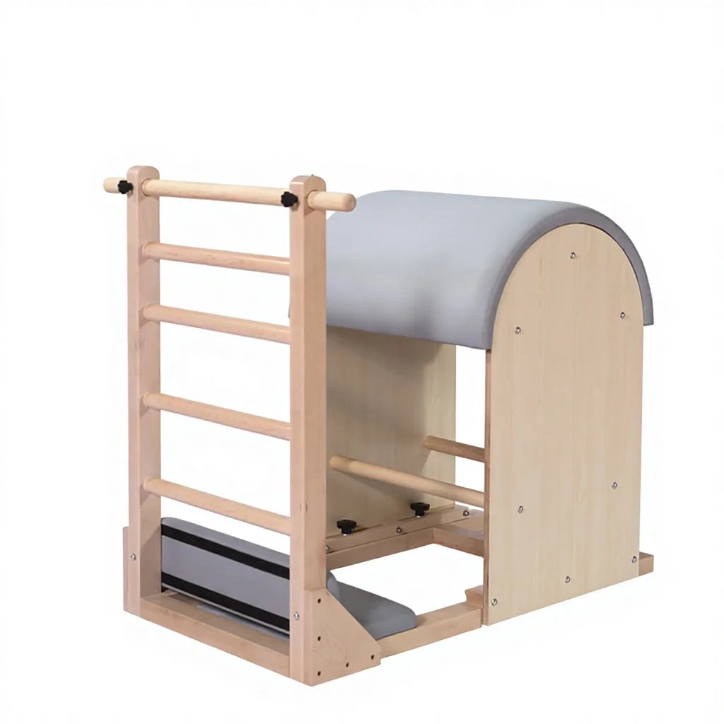 Maple Wood Pilates Ladder Barrel Commercial Studio Equipment White