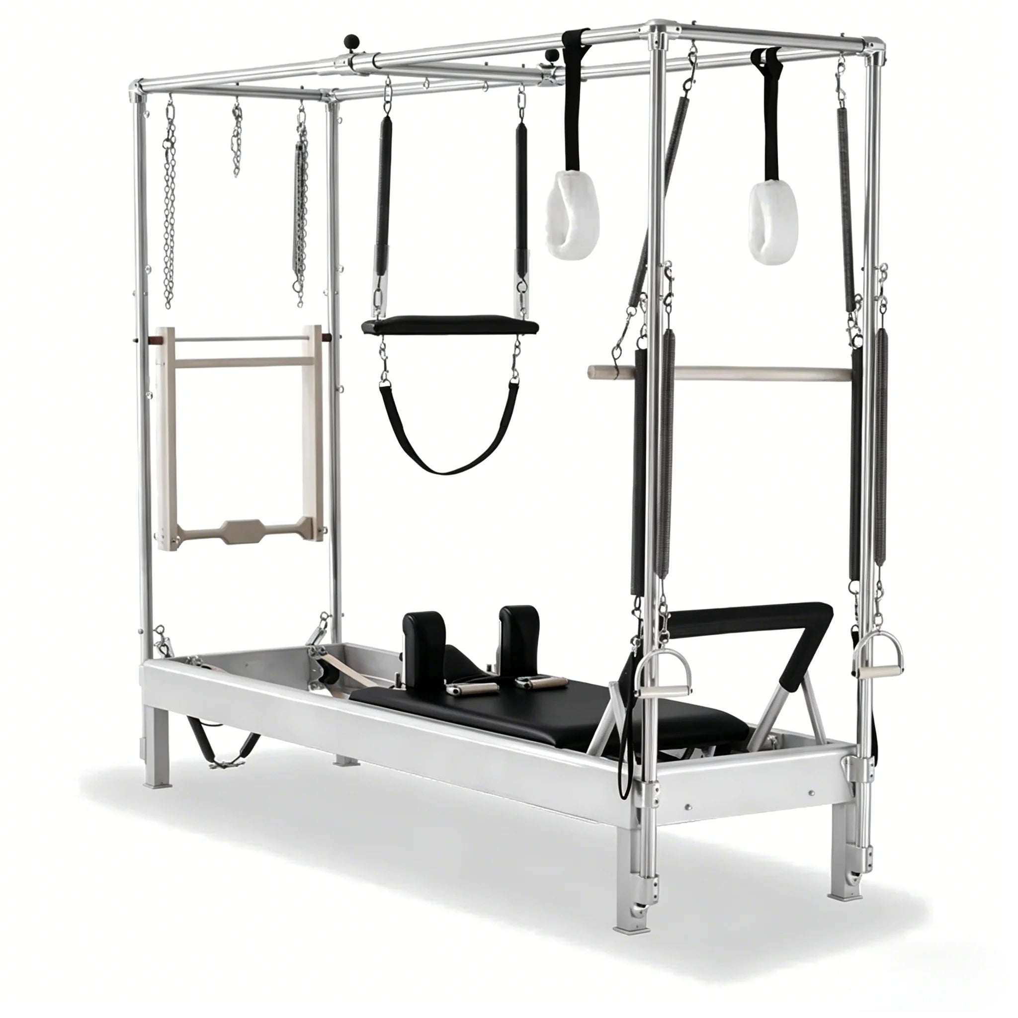 Professional Studio Pilates Cadillac Reformer 95in x 30in x 82in Black