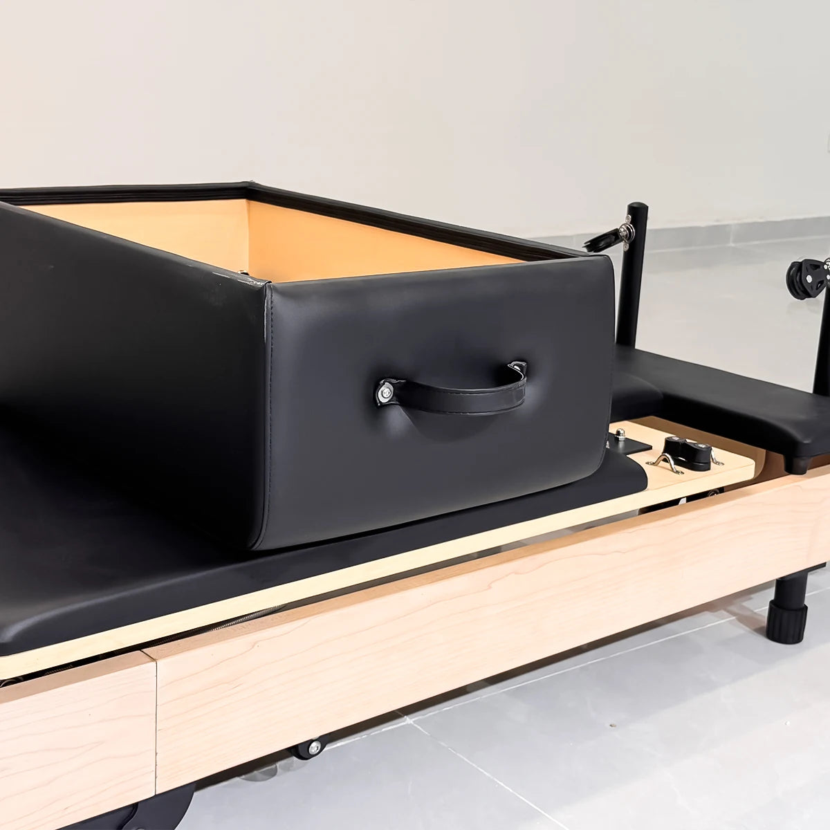 Foldable Maple Wood Pilates Reformer for Home and Studio