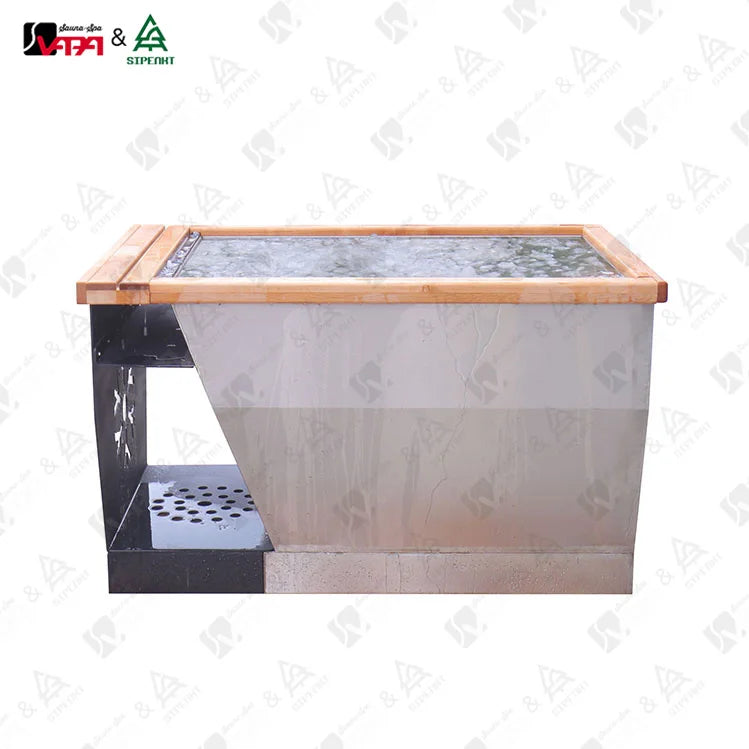 Bespoke Cold Plunge Sauna Tub Square Stainless Alfresco Outdoor Living Australia