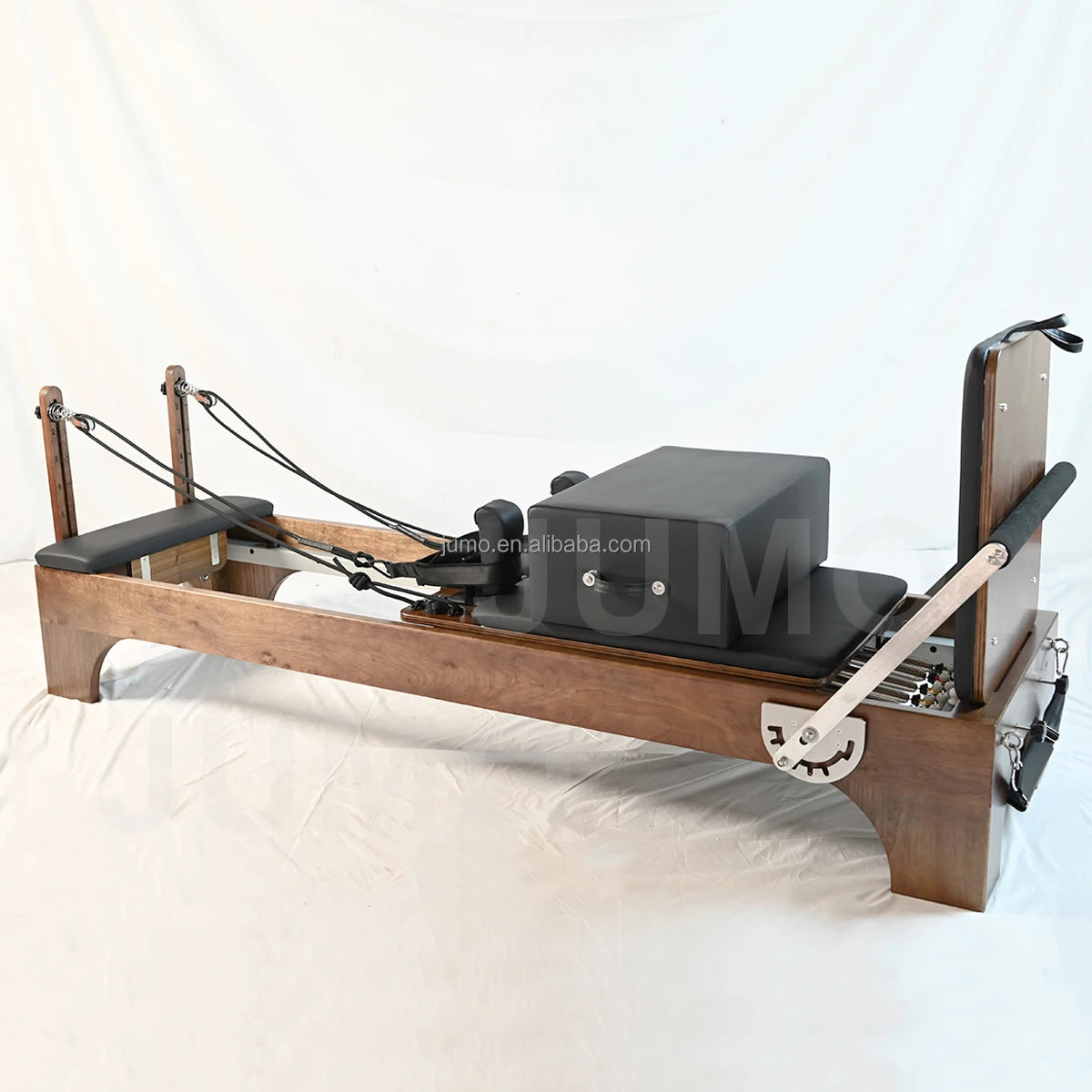 Walnut Wood Pilates Reformer with Tower Professional Studio Equipment