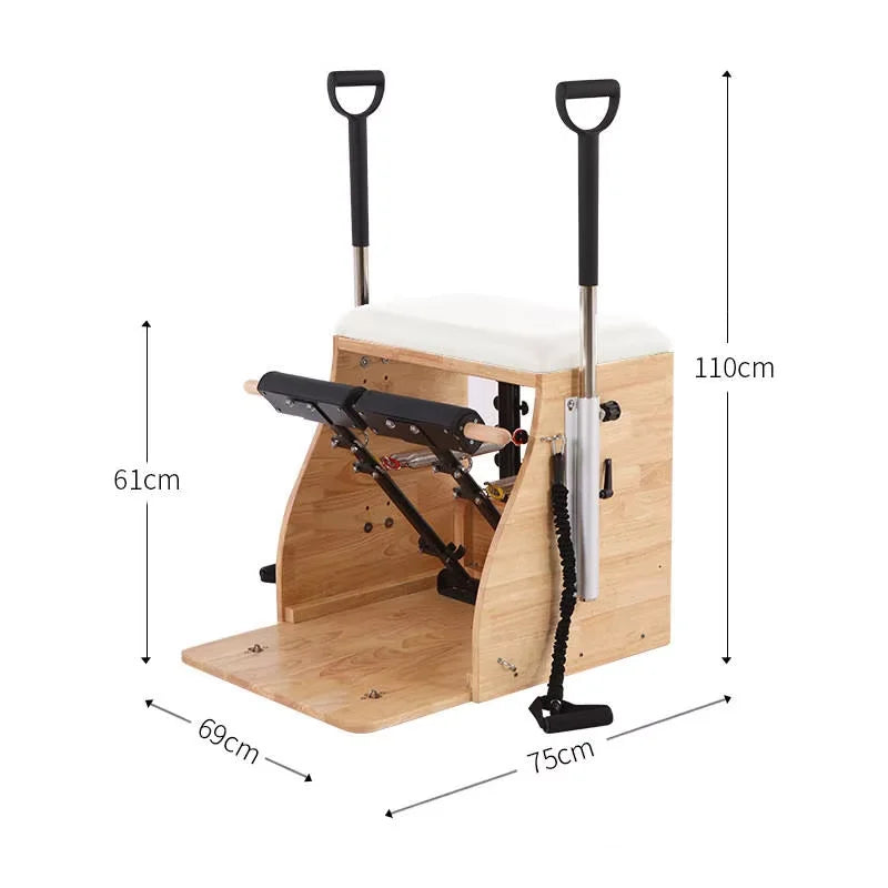 Adjustable Oak Pilates Wunda Chair Studio Grade Equipment