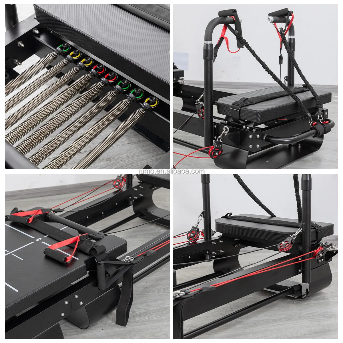 Professional Aluminum Pilates Reformer Studio Grade Commercial Equipment