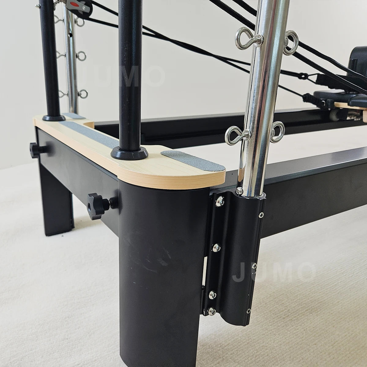 Aluminum Pilates Reformer Tower with Half Trapeze 236x63x185cm