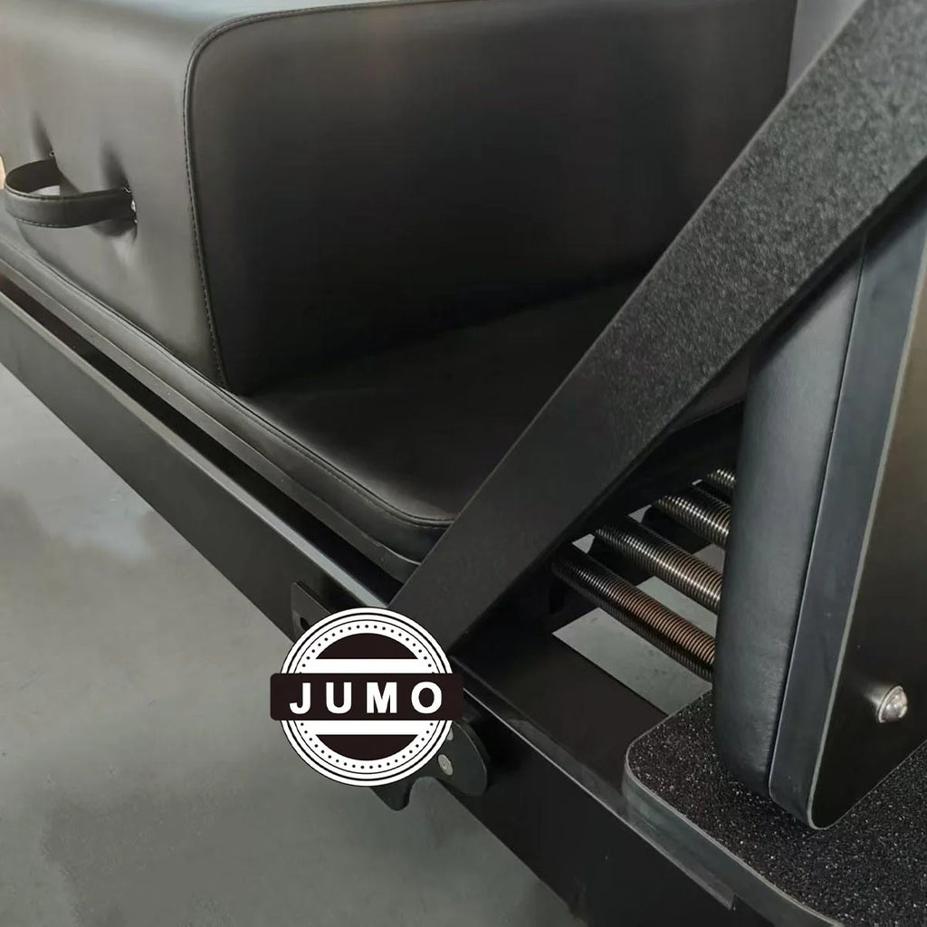 Aluminum Pilates Reformer with Microfiber Leather Carriage Black