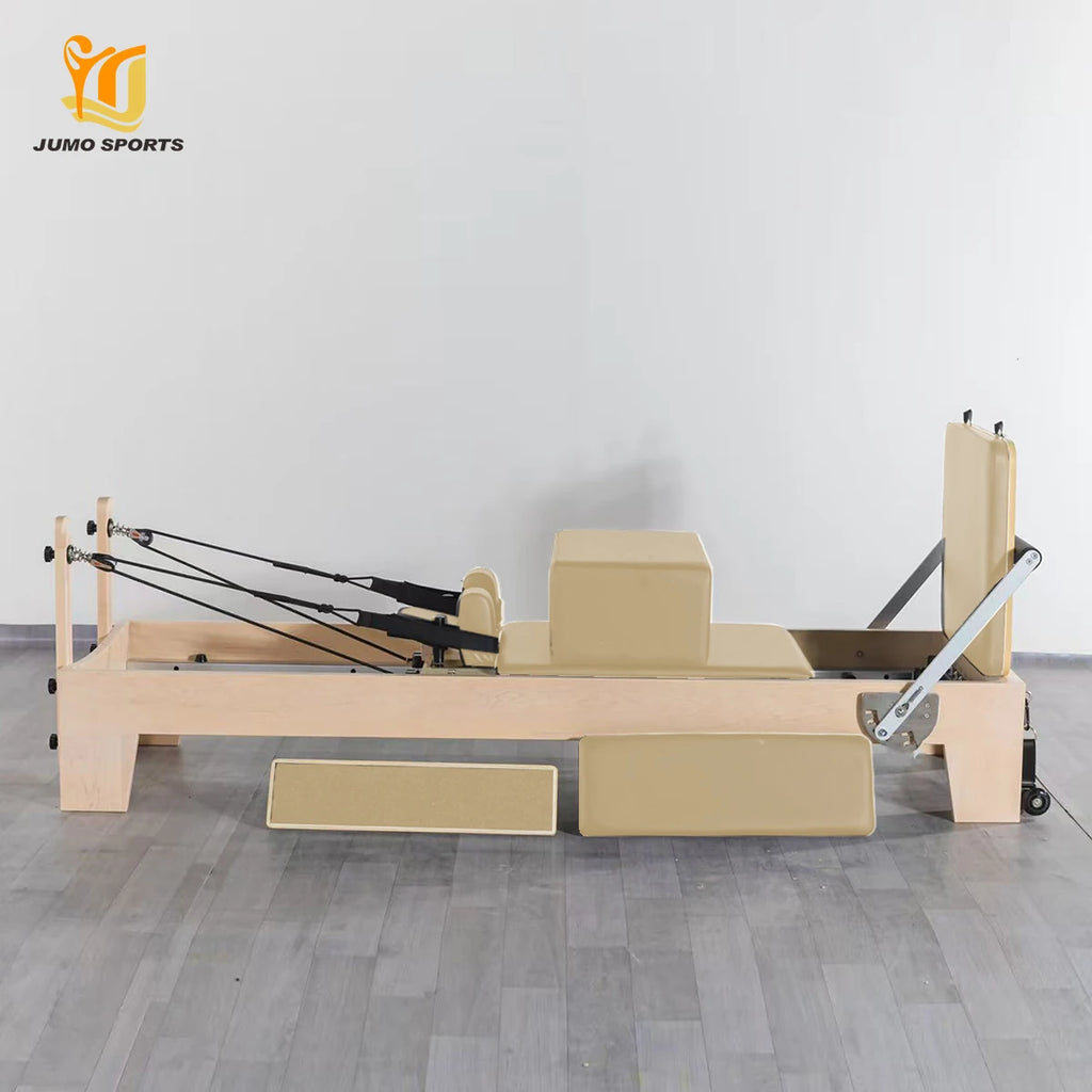 Maple Wood Pilates Reformer Adjustable Resistance Carriage System