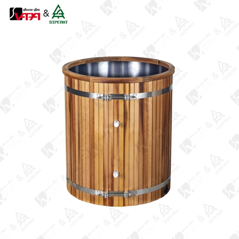 Red Cedar Cold Plunge Barrel Architectural Alfresco Outdoor Living Australia