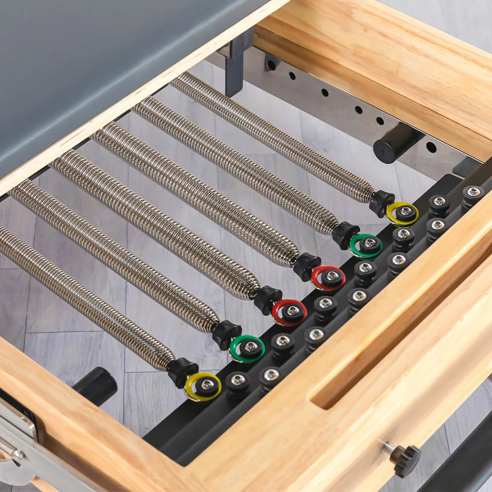 Solid Oak Wood Pilates Reformer with Jump Box System
