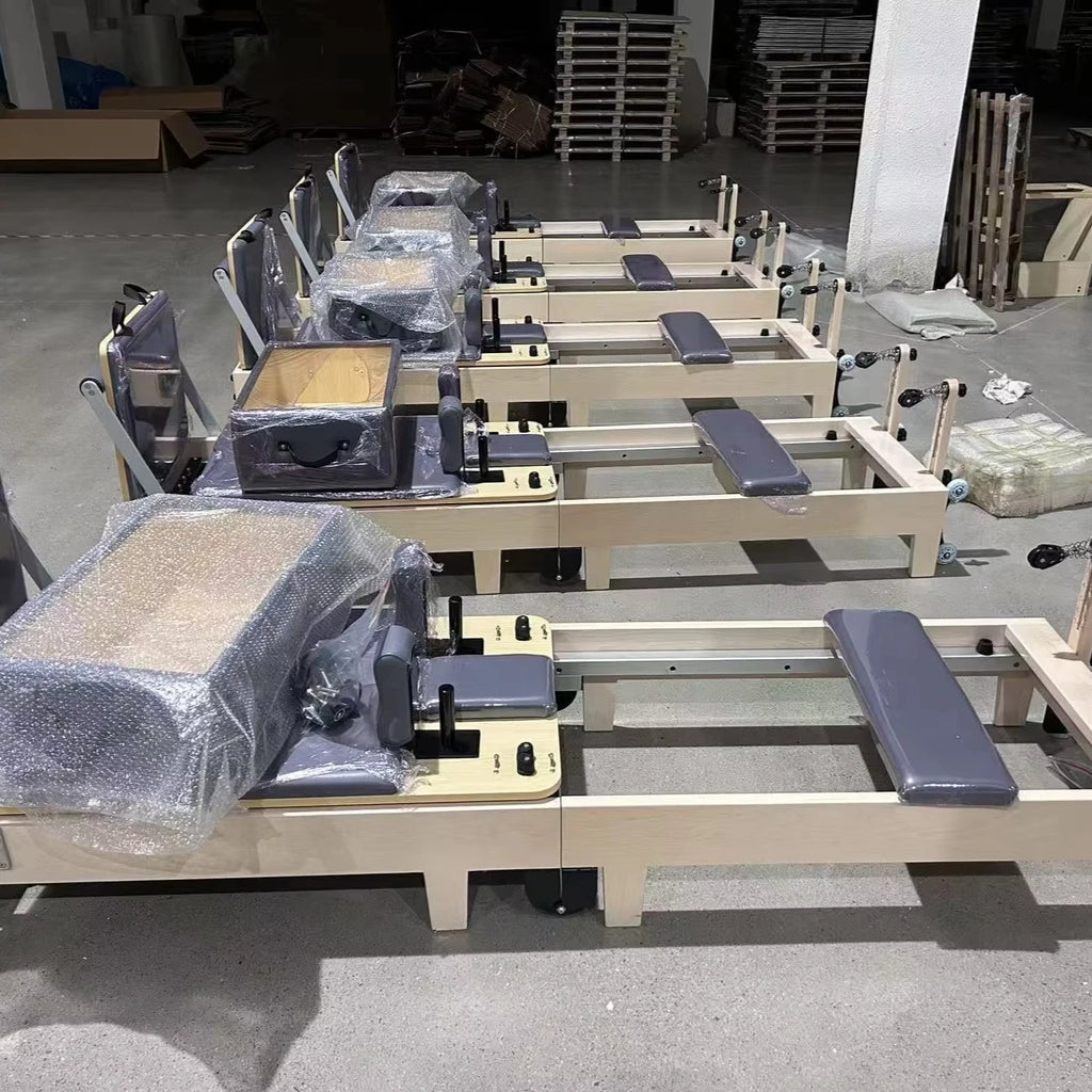 JUMO Foldable Maple Wood Pilates Reformer Studio Grade