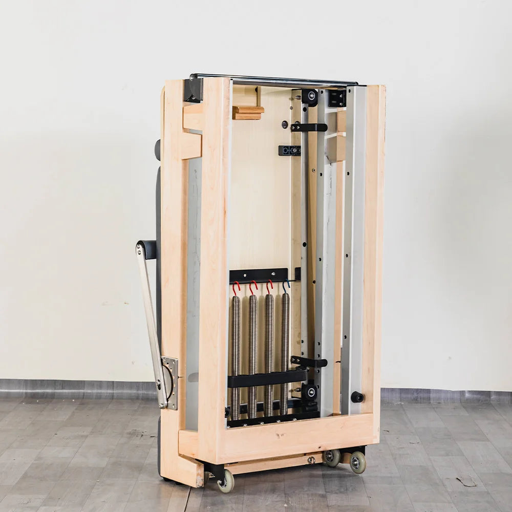 JUMO YMFR-1 Foldable Pilates Reformer Maple Wood Blue