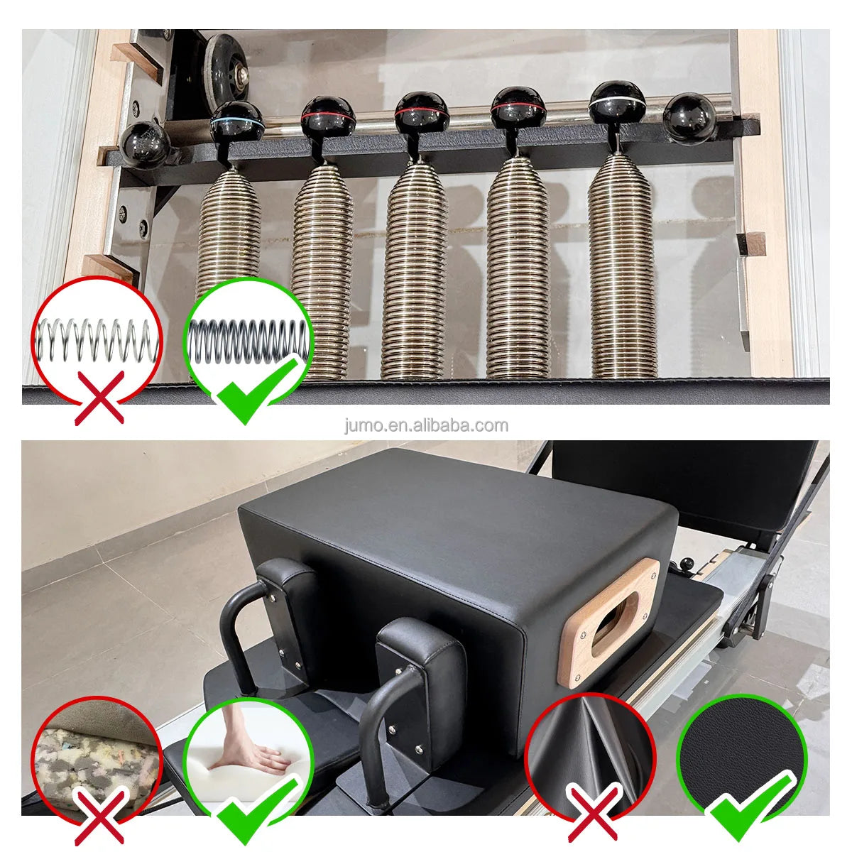 Aluminum Pilates Reformer Studio Grade with Silent Glide System