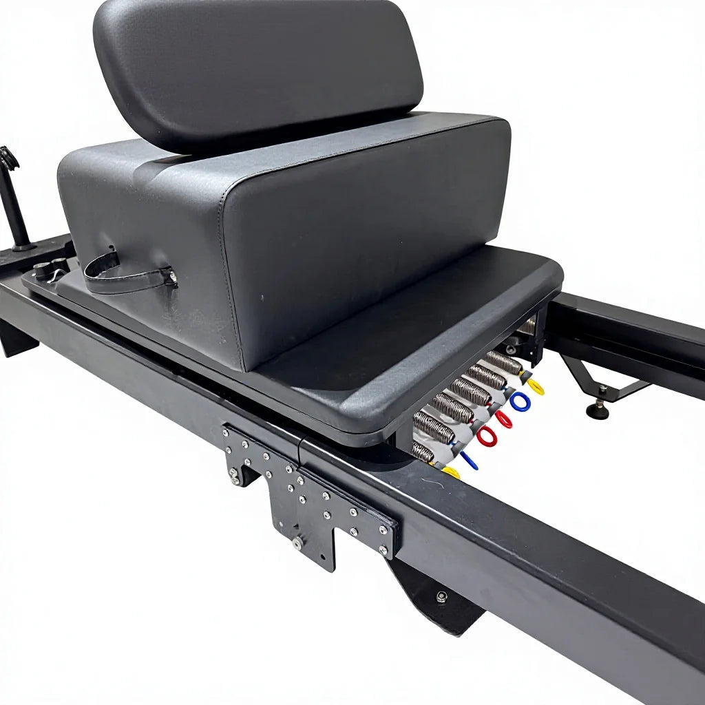 JUMO FFAB08-2 Foldable Aluminium Pilates Reformer Studio Training Black