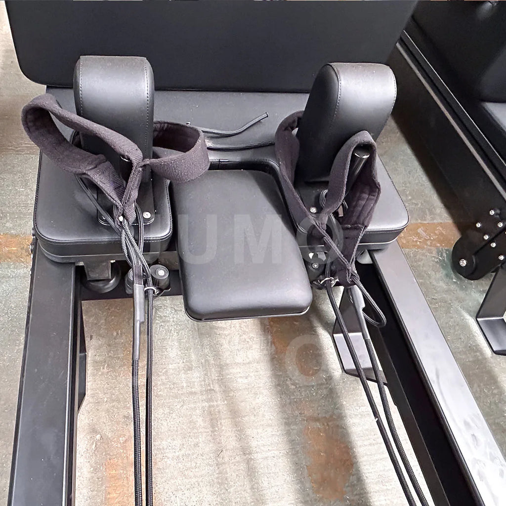 JUMO MW07 Foldable Aluminum Pilates Reformer Black 2490x710x820mm