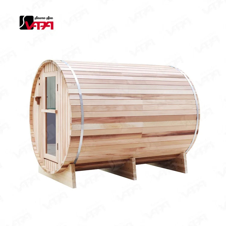 Custom Outdoor Barrel Sauna Red Cedar Alfresco Outdoor Living Australia