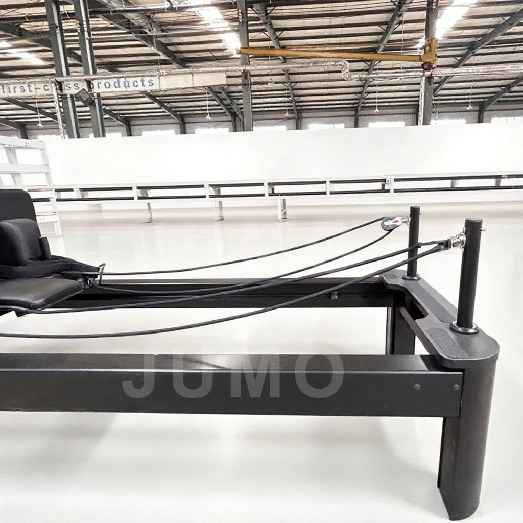 AB04 Aluminum Pilates Reformer Adjustable Black