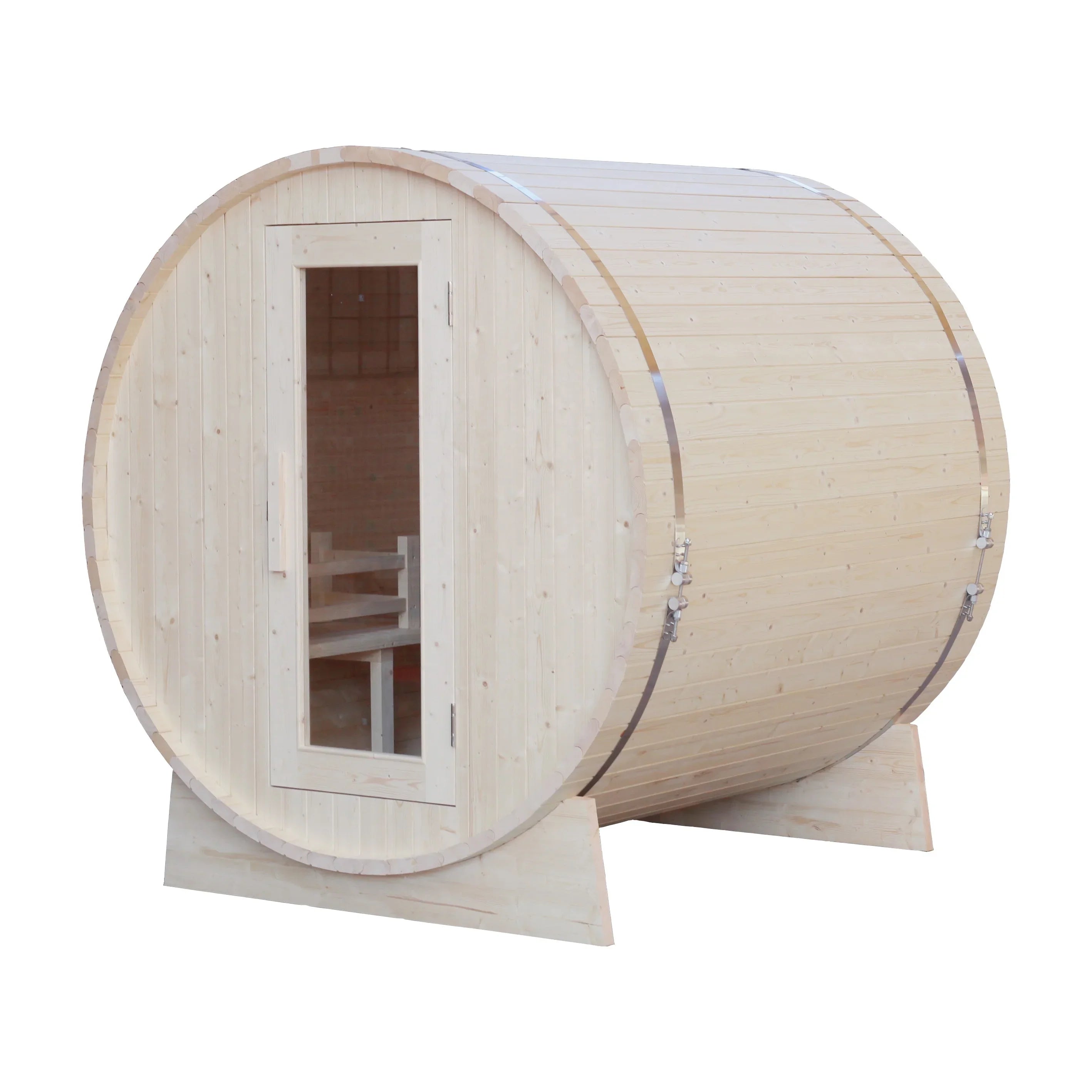 Outdoor Barrel Sauna Modern 1800x2400mm Alfresco Outdoor Living Australia