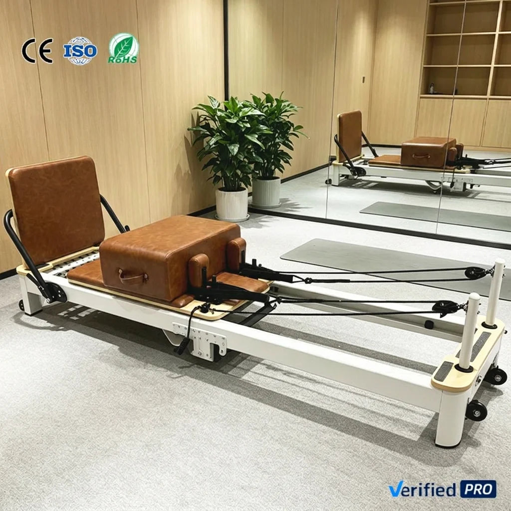 JUMO Professional Portable Aluminum Foldable Pilates Reformer for Home Use