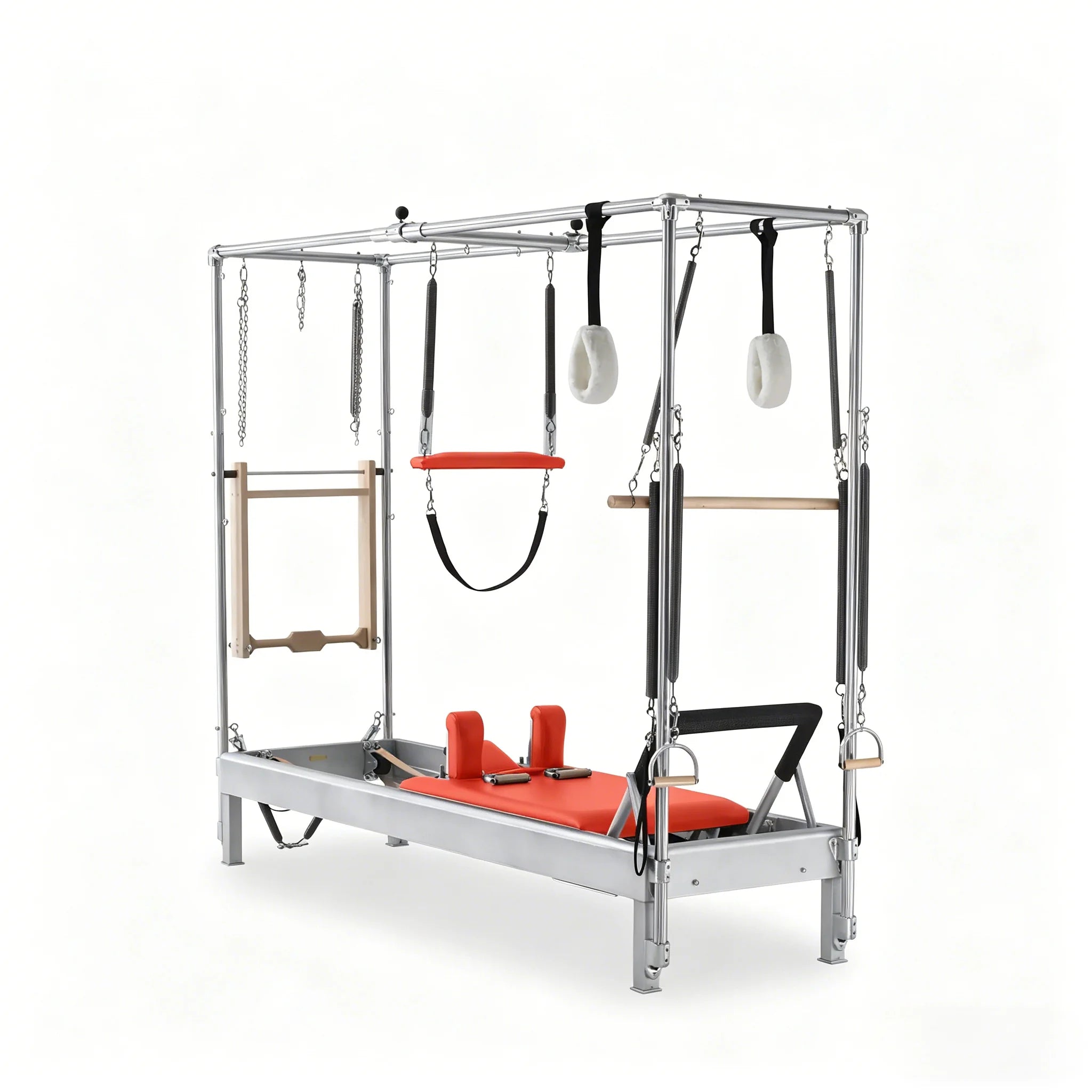 Classic Aluminum Pilates Cadillac Reformer 242x75x208cm Black