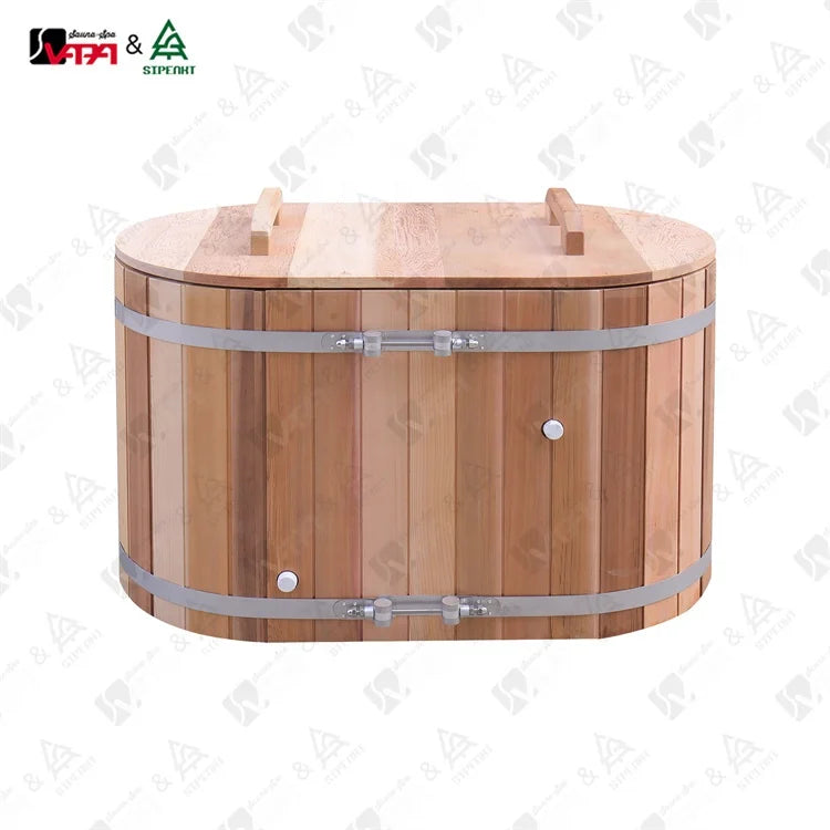 Cedar Cold Plunge Tub Stainless Steel Alfresco Outdoor Living Australia