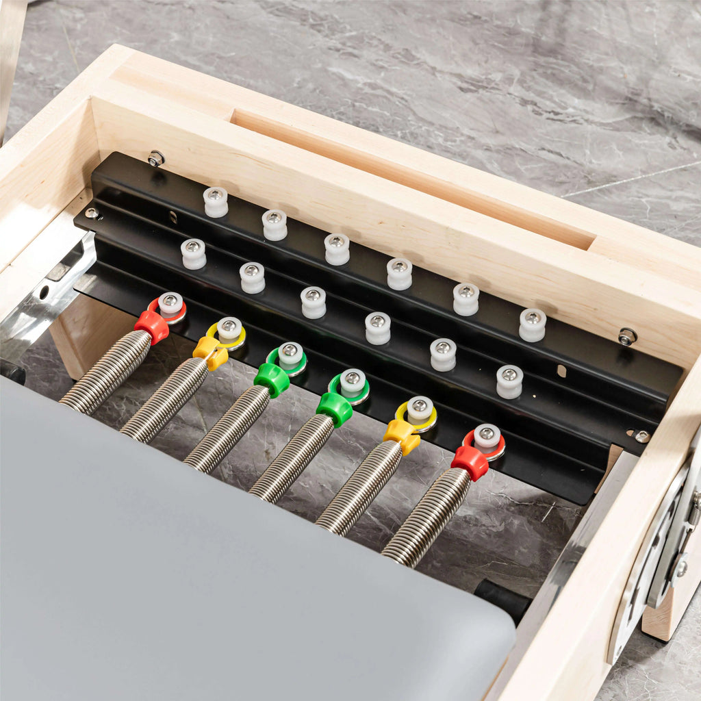 Maple Wood Pilates Reformer Tower Adjustable Studio Equipment