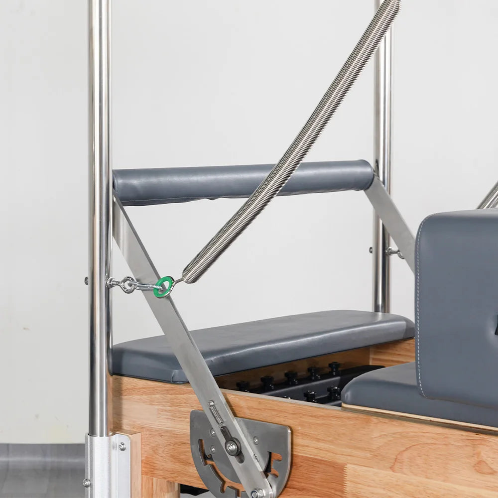 Oak Wood Pilates Reformer Studio Grade 3-in-1 Bed