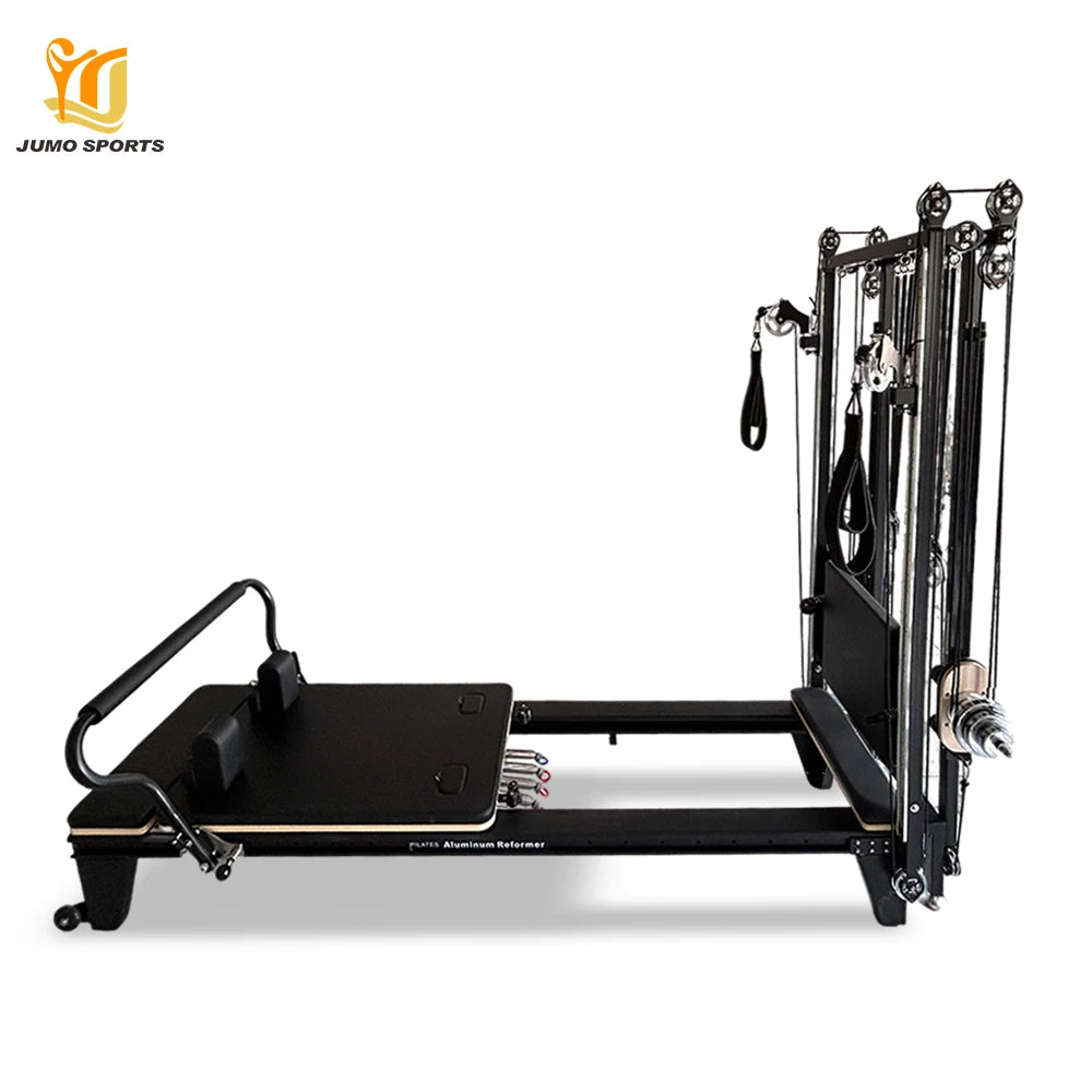 Commercial Pilates Reformer with Half Trapeze Tower