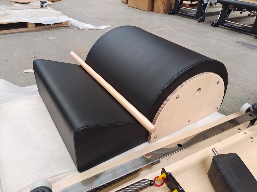 Spine Corrector Pilates Equipment Ergonomic Wood Carriage System Black