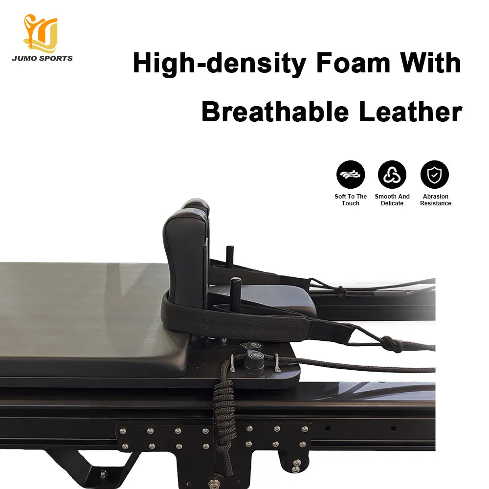 Foldable Aluminum Pilates Reformer Machine with Adjustable Resistance 2320mm