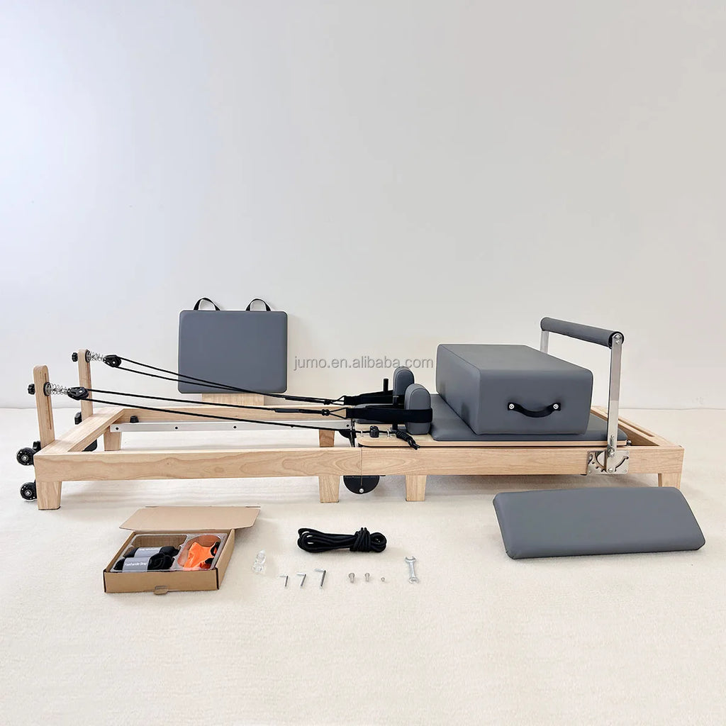 Jumo Foldable Oak Wood Pilates Reformer Studio Home Equipment