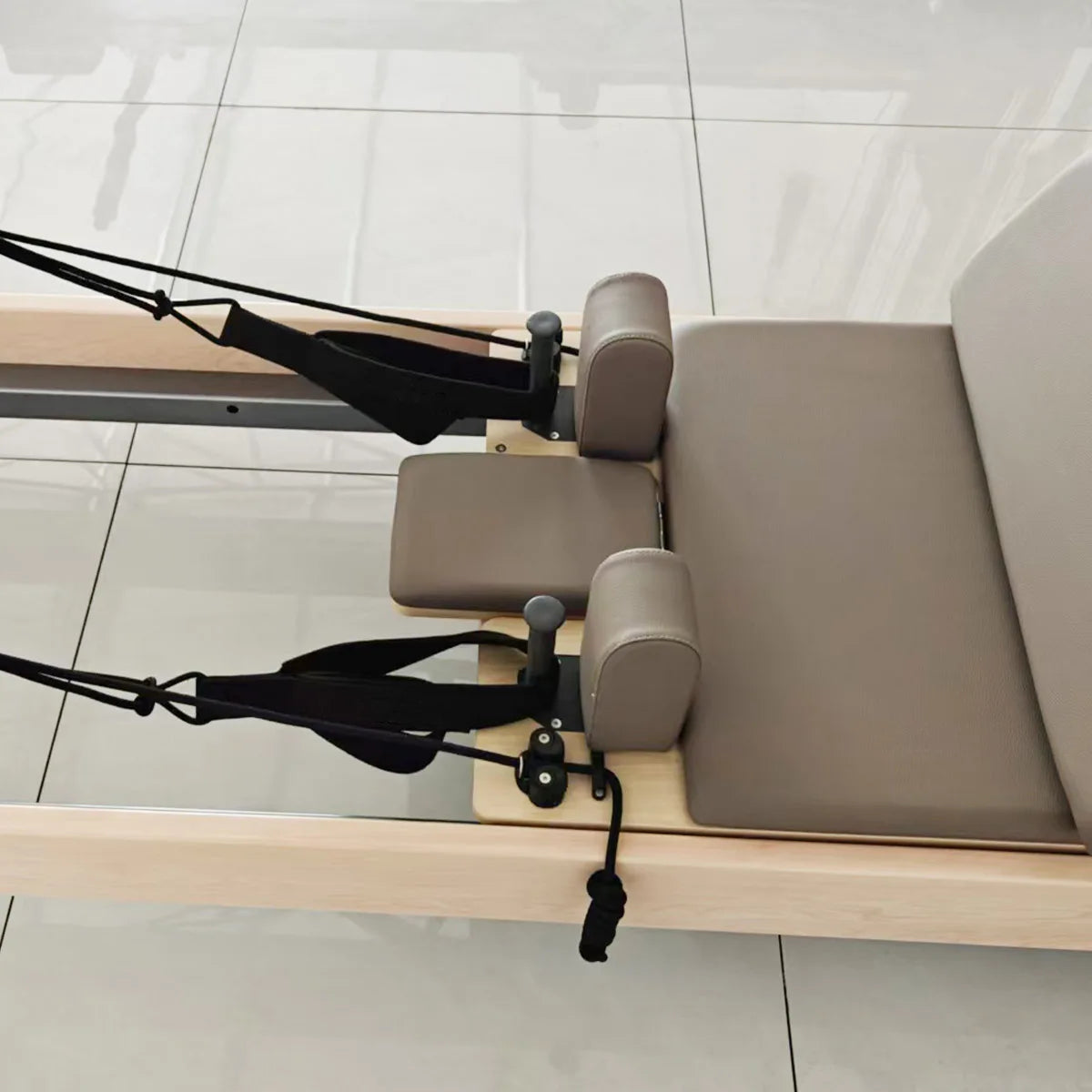 Maple Wood Pilates Reformer Adjustable Footbar 239cm