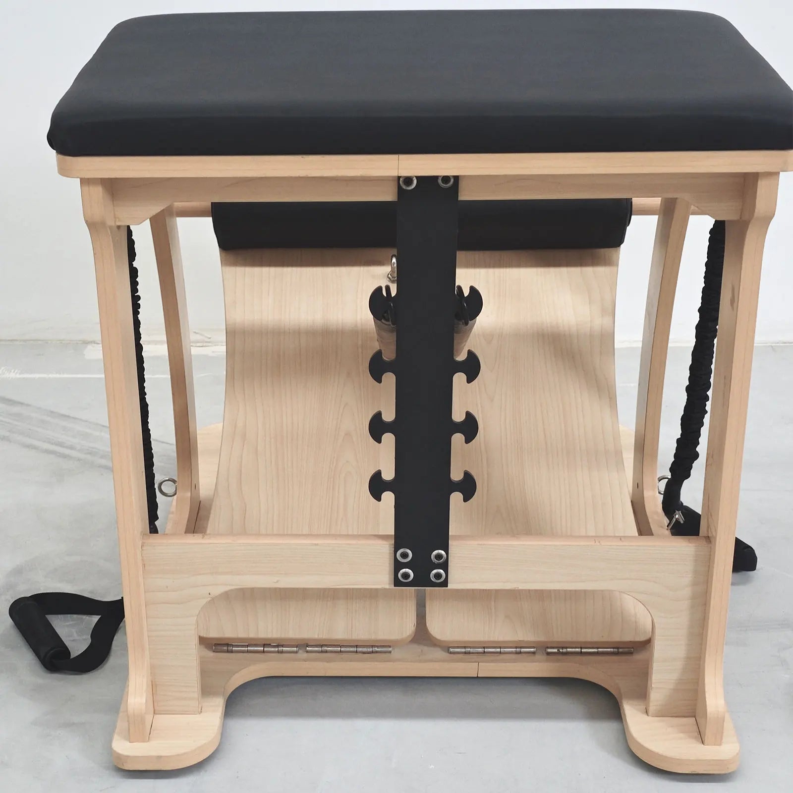 Wunda Pilates Chair Single Pedal Split Pedal Black 31x25x25in