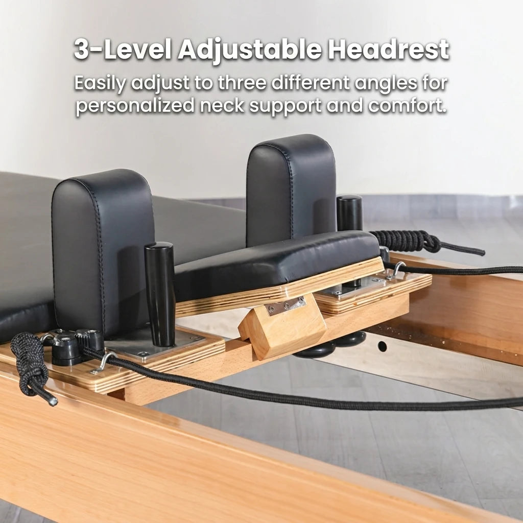 JUMO Professional Oak Wood Pilates Reformer Studio Equipment Gray