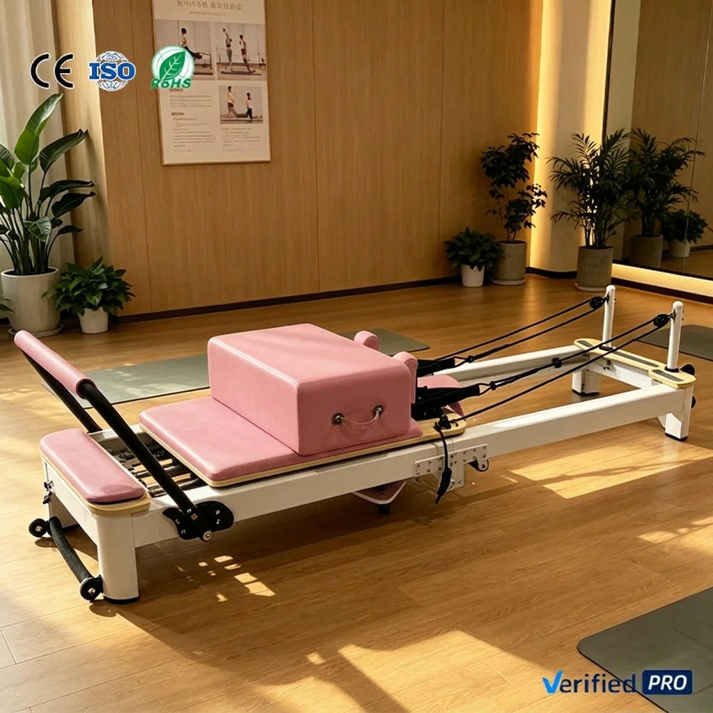 JUMO Professional Portable Aluminum Foldable Pilates Reformer for Home Use