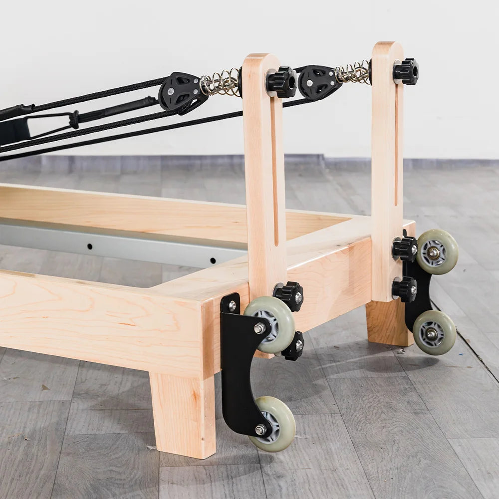 JUMO Foldable Maple Wood Pilates Reformer Studio Grade
