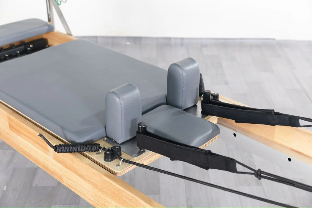 Oak Wood Full Trapeze Pilates Reformer Cadillac Gray 2480mm