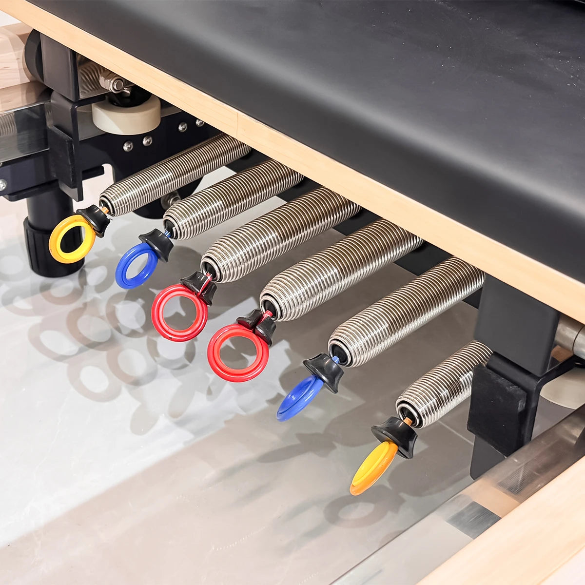 Foldable Maple Wood Pilates Reformer for Home and Studio