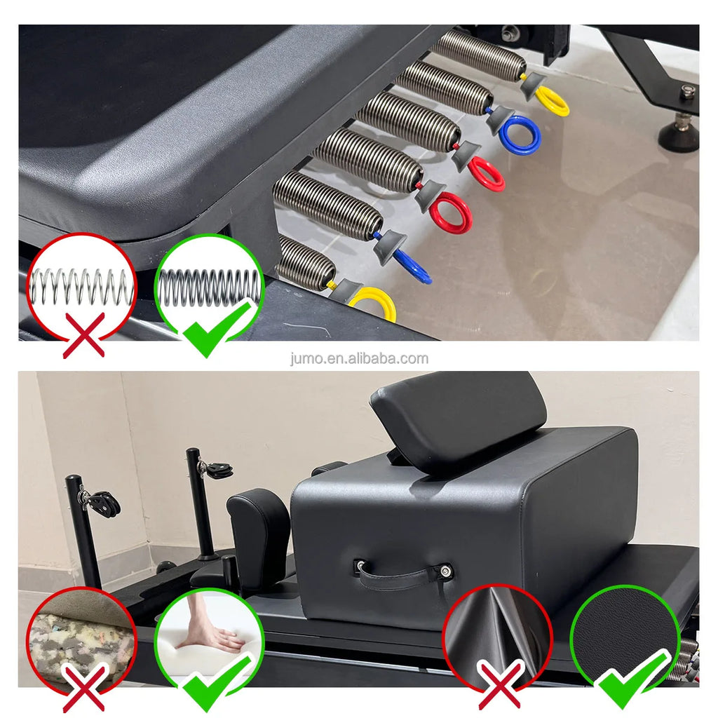 Portable Aluminum Pilates Reformer Folding Machine for Home and Studio