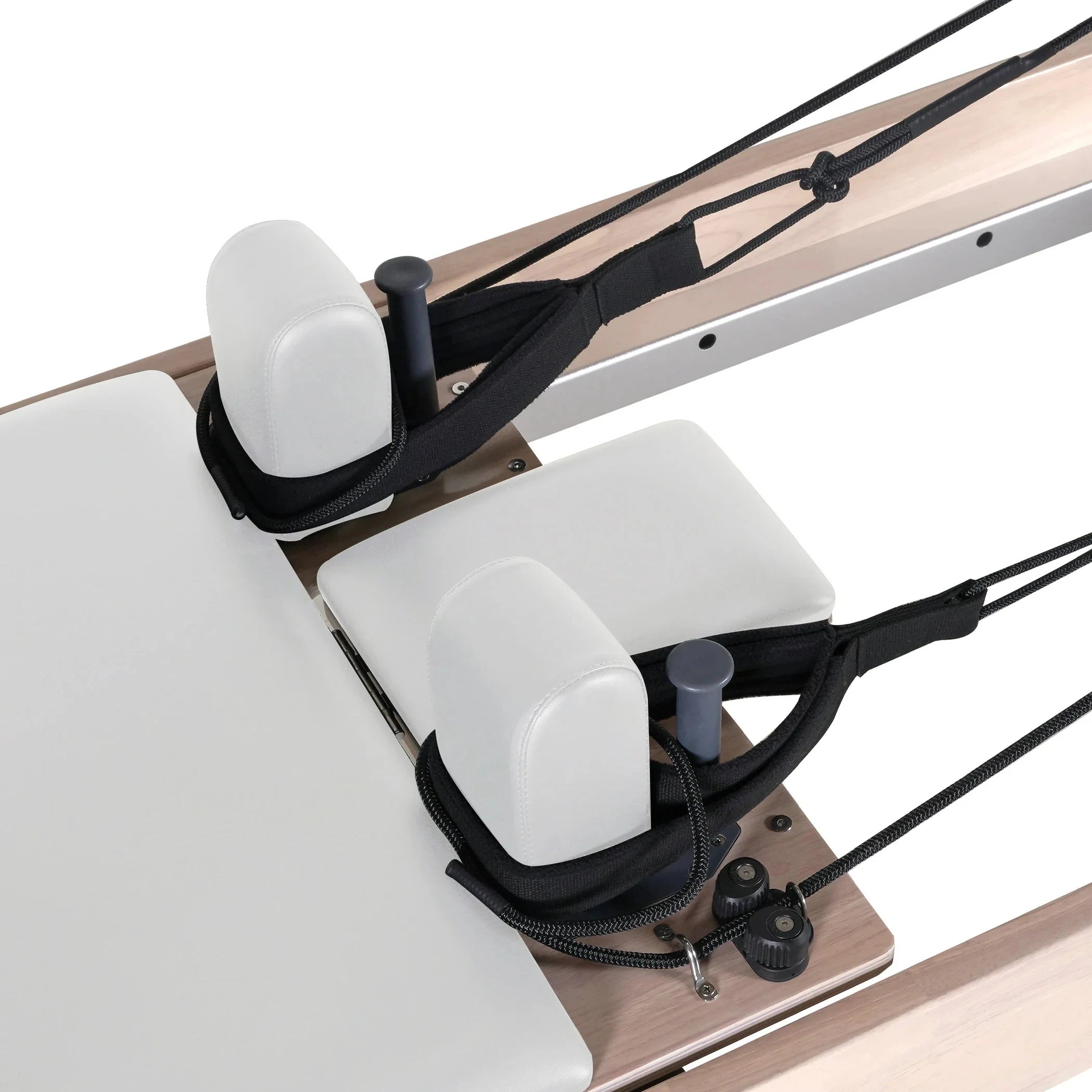 Oak Wood Pilates Reformer Tower with Professional Studio Carriage